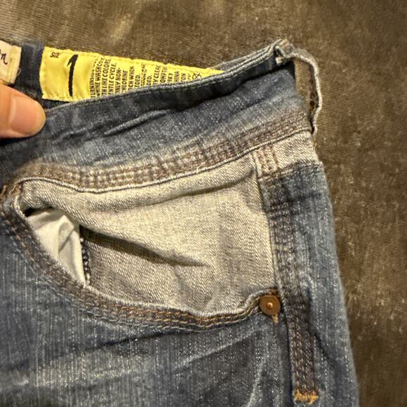 Indigo Rein Women's Skinny Jeans Denim Stretch Distressed Blue Med Wash Size 1 - Picture 9 of 16